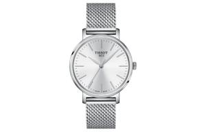 TISSOT Часы Quartz Movement Women's Watch 34mm Silver Dial Stainless Steel Case Stainless Steel Watchband T143.210.11.011.00, Silver Dial
