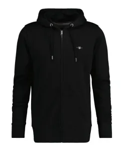 Толстовка Shield с застежкой-молнией до середины груди Gant, черный