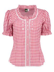 Традиционная блузка в стиле пэрор средне-красного цвета OS-Trachten