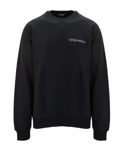 Мужская толстовка-пуловер с разноцветным принтом Dsquared2, черный