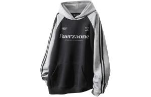 Свитшот унисекс FUERZA, черный серый меланж разноцветный