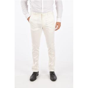 Белые хлопковые брюки Corneliani, White