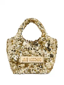 Сумка с пайетками Love Moschino, желтый