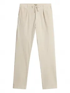 Брюки с кулиской и складками WOOLRICH, нейтральный