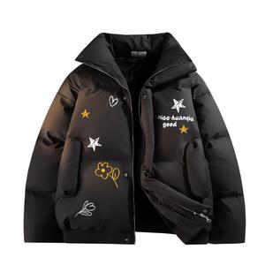 Пуховик Unisex Stand Collar Moderate Padded HUANQIU, черный