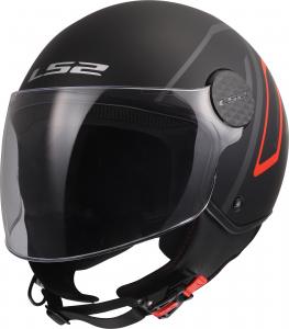 LS2 of558 sphere lux ii minim открытый шлем, Black/Red
