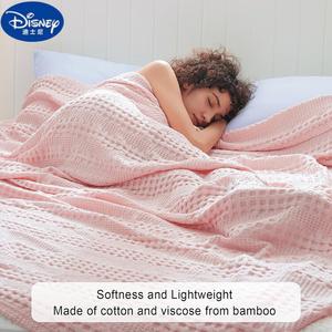 Disney Одеяло бамбуковое хлопковое 230х230 см, цвет розовая клетка, мягкое дышащее