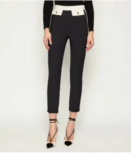 Брюки-Сигареты slim fit Elisabetta Franchi, черный