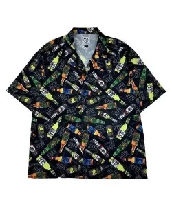 Мужская гавайская рубашка YOIDORE/Drunken Sake с коротким рукавом Select Brands, цвет Black