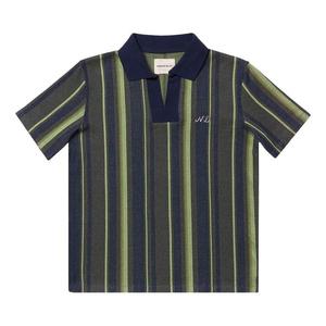Поло Nicholas Daley Rugby Striped Polo, Navy/Mint