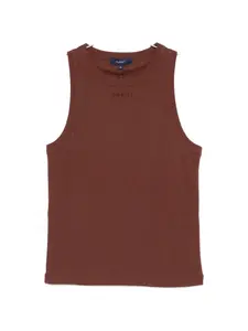 Топ "Dolly" с круглым вырезом Soeur, коричневый