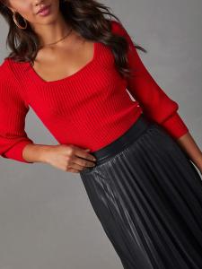 Milan Kiss Красный свитер