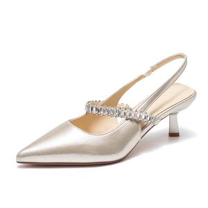 AOKANG Женские туфли на высоком каблуке экрю/светлое золото, цвет Light Gold