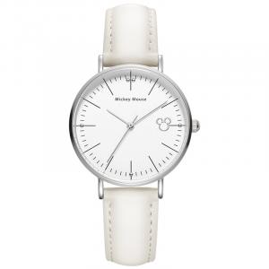 Disney Часы Mickey Quartz Movement Watch Women's Watch White Dial