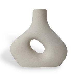 Ваза для цветов INDORE HOME Alberti, 7x21x22 см, белый