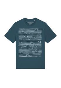 Футболка с принтом DOGS watapparel, бирюзовый