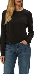 Женская футболка Aiko с круглым вырезом и отворотом Michael Stars, Black