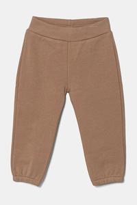 Детские хлопковые спортивные штаны United Colors Of Benetton, коричневый