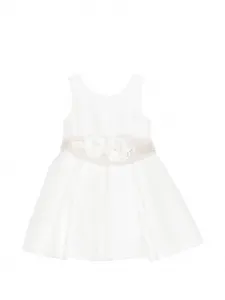 Платье с цветочным принтом и поясом Abel & Lula, белый