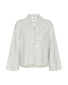 KAREN BY SIMONSEN Свитер 'KBCameron' в крапчатом сером цвете