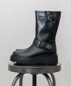 Инженерные ботинки с толстым носком и закругленным носком Corso Roma, 9, цвет Bl