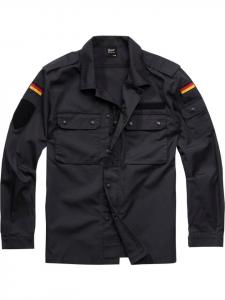 Brandit Рубашка "Полевая туника черно-белого цвета" черного цвета