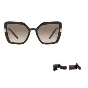 Квадратные солнцезащитные очки для женщин PRADA, коричневый