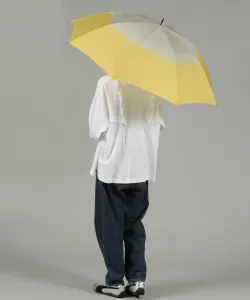 Двухцветный акварельный длинный зонт