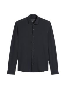 Рубашка приталенного кроя темно-синего цвета Marc O'Polo