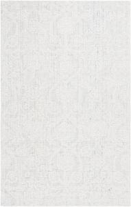 Ковер SAFAVIEH, 244 x 305 см, - коллекция Ebony - большой - Blue & Ivory, ручной работы из шерсти, идеально для гостиной, спальни, офиса, столовой (EBN111M)