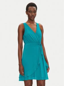 Коктейльное платье стандартный крой 241-ROSVAL M Morgan, бирюзовый