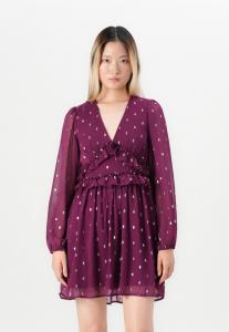 Платье VILA VITOMMI V NECK DRESS, Dark Purple/Purple