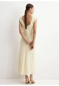 Платье макси Mango, Off-White