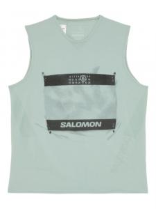 Топ с логотипом из коллаборации с Salomon MM6 Maison Margiela X Salomon, синий