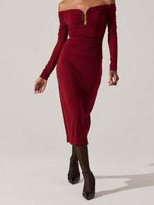 Платье Ловиния Astr The Label, wine