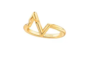 LOUIS VUITTON Кольцо Lv Volt Upside Down из желтого золота