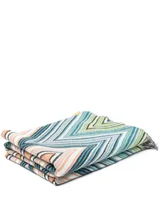 Одеяло с узором зигзаг (190 см x 130 см) Missoni Home, зеленый