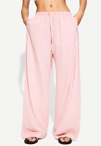 Брюки Bershka WITH AN ELASTICATED WAISTBAND, Light Pink