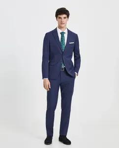 Брюки мужские в клетку пье-де-пуль Easy Wear, цвет 440 Azulón