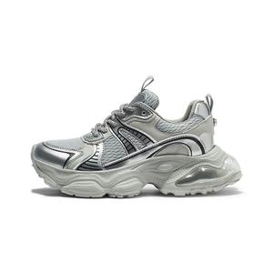 Кроссовки женские толстые низкие Coup De Foudre, цвет White/Silver