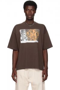 Футболка оверсайз с принтом под дерево Jean Paul Gaultier, мультиколор