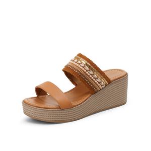 OCCAMAN Женские полиуретановые противоскользящие тапочки с устойчивостью к истиранию Абрикос, цвет Apricot