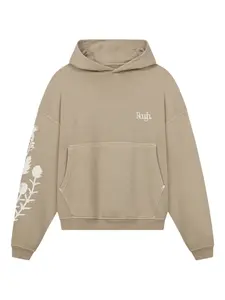Худи с цветочным принтом ROUGH., коричневый