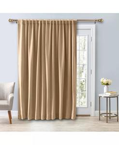 Ultimate затемняющая 2-сторонняя карманная штора двойной ширины, 112 дюймов Ш x 84 дюйма Д Ricardo, бежевый