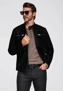 Куртка Ombre BIKER WITH STAND-UP COLLAR , Black