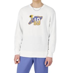 Толстовка Powerblend Fleece с логотипом Fleet Foot белого цвета Champion