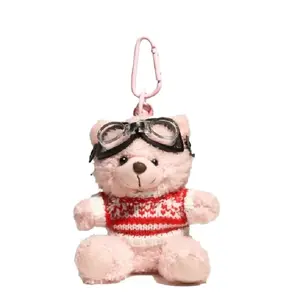 ZOCO Розовый медвежонок брелок для рюкзака плюшевая кукла подвеска высота 10см