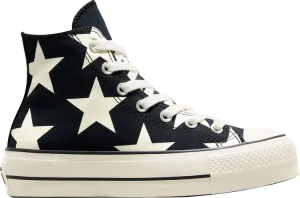 Кроссовки Wmns Chuck Taylor All Star Lift Platform High 'Large Stars', черный