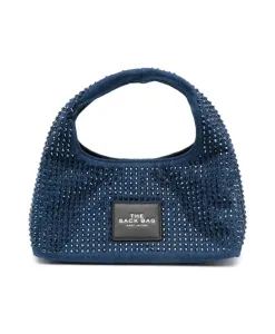 Мини-Сумка из хрустальной джинсовой ткани Marc Jacobs, синий