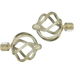 Наконечник для карнизной штанги Helena для карнизных труб Ø 16 мм Liedeco, белый/золотой